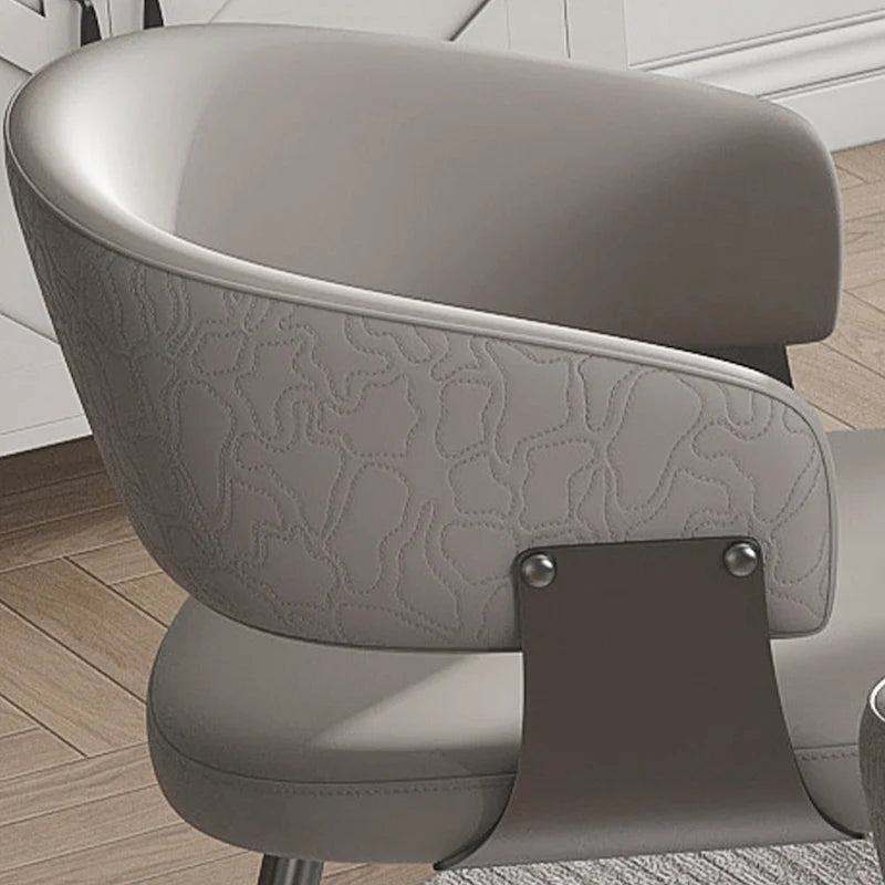 PU Leather kitchen Chair with Metal Legs