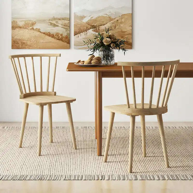 Windsor High-Back Wooden Kitchen Chair
