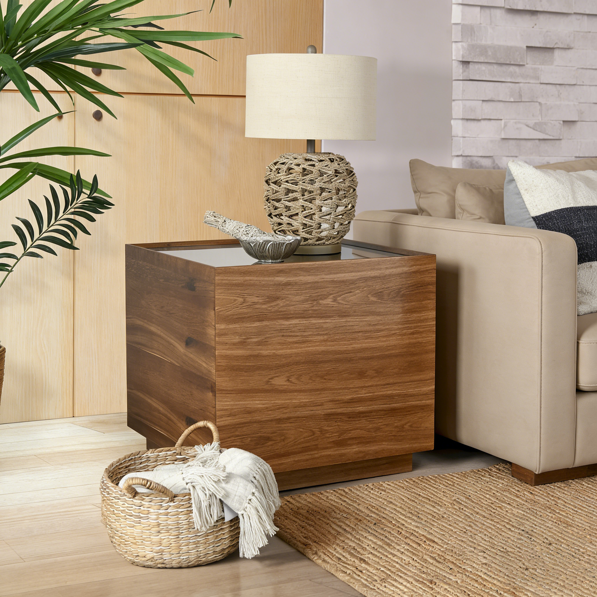 26 Brown Wooden Side Table
