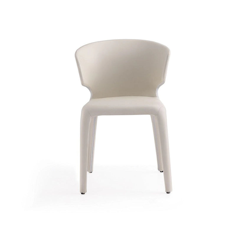 Conrad Cream Faux Leather Dining Chair (Set of 2)
