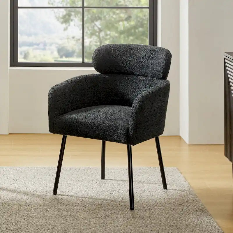 Modern Bouncy Fabric Dining Chairs With Adjustable Legs