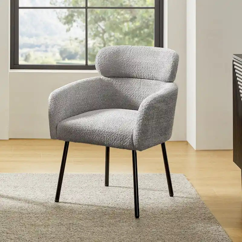 Modern Bouncy Fabric Dining Chairs With Adjustable Legs