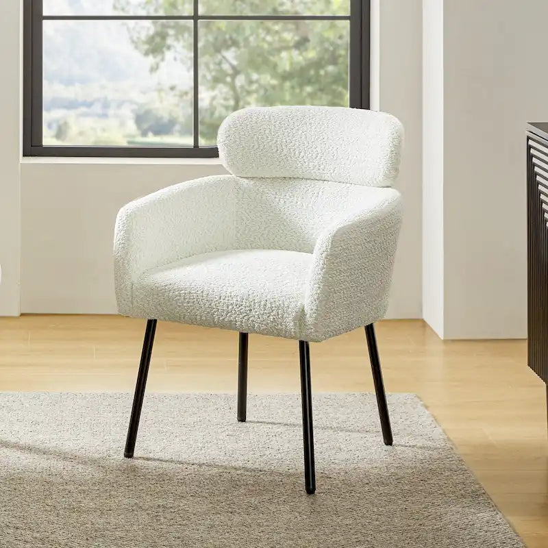 Modern Bouncy Fabric Dining Chairs With Adjustable Legs