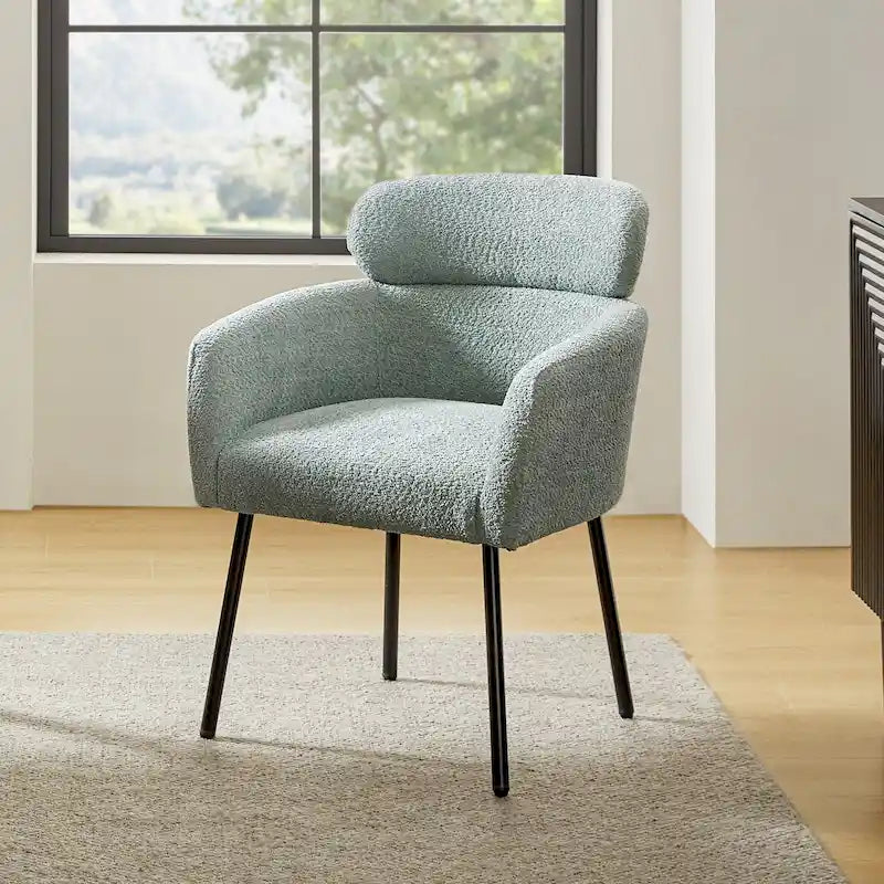 Modern Bouncy Fabric Dining Chairs With Adjustable Legs