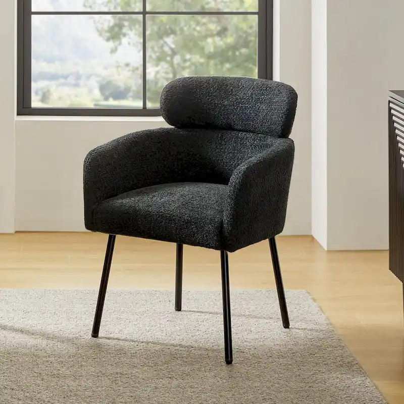 Modern Bouncy Fabric Dining Chairs With Adjustable Legs