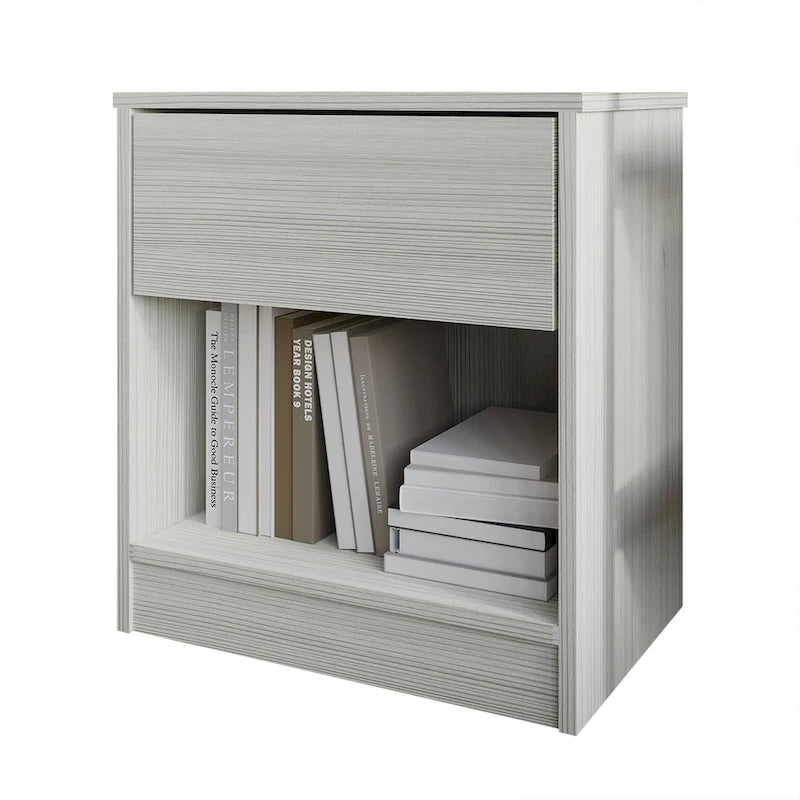 Simple Line Single Drawer Bedside Table