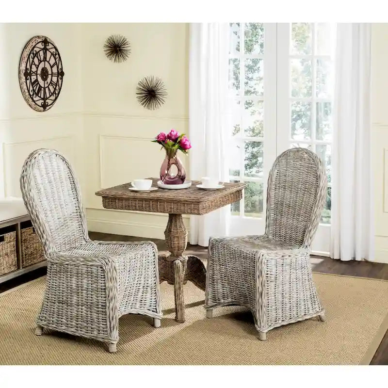 White Washed Dining Chairs (Two-Pack)